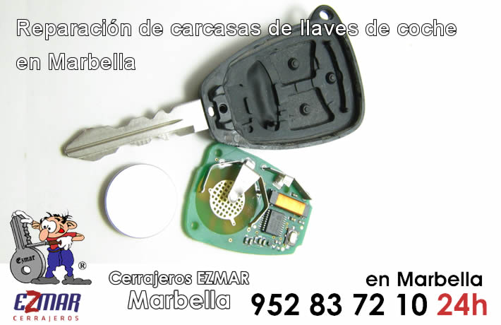reparacion carcasas llaves de coche cerrajeros marbella